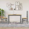vidaXL Esstisch Corona Grau 112x60x75 cm Massivholz Kiefer 4005715 Bild 3