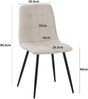 Albatros Esszimmerstühle 4er Set BORA Beige - Komfortabler Polsterstuhl für Modernes und Stilvolles Design am Esstisch - Küchenstuhl oder Stuhl Esszimmer mit hoher Belastbarkeit bis 110kg Bild 5