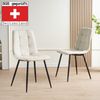 Albatros Esszimmerstühle 4er Set BORA Beige - Komfortabler Polsterstuhl für Modernes und Stilvolles Design am Esstisch - Küchenstuhl oder Stuhl Esszimmer mit hoher Belastbarkeit bis 110kg Bild 2
