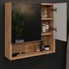 Badspiegelschrank Irma Goldkraft Eiche 54 x 55 cm Vicco Bild 4
