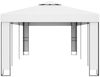 vidaXL Pavillon mit Doppeldach, Stahl/Polyester Weiß, 3x6 m Bild 3