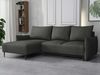 Ecksofa mit Schlaffunktion und Bettkasten Snolik L, schmale Armlehne (Farbe: Velo 636) Bild 3