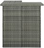 vidaXL Eck-Bartisch Grau 100x50x105 cm Poly Rattan 313482 Bild 2