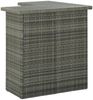 vidaXL Eck-Bartisch Grau 100x50x105 cm Poly Rattan 313482 Bild 3