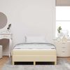 vidaXL Boxspringbett mit Matratze Creme 120 x 200 cm Stoff 3398561 Bild 4