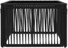 vidaXL Gartentisch Schwarz 55 x 55 x 37 cm PE Rattan und Glas 42035133 Bild 3