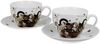 DUO ANIMALS 2er-Set Tassen 280 ml CATS FAMILY mit Untertassen, New Bone China Porzellan Bild 2
