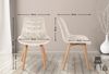 2er Set Stühle Brook Samt creme Bild 2