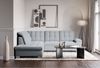 Selsey 'Jamaal' Ecksofa mit Schlaffunktion und Stauraum linksseitig, hellgrau Bild 2