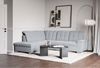 Selsey 'Jamaal' Ecksofa mit Schlaffunktion und Stauraum linksseitig, hellgrau Bild 3