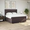 vidaXL Boxspringbett mit Matratze Dunkelbraun 180x200 cm Stoff 3293676 Bild 4