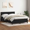 vidaXL Boxspringbett mit Matratze & LED Schwarz 160x210 cm Samt 3316985 Bild 4