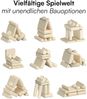 Bellabino 'Nile' Spielsofa mit Kissen und Armlehnen, 8-tlg, Cord, beige, faltbare Kindercouch, abnehmbarer & waschbarer Bezug, Kindersofa aus Schaumstoff Bild 4