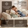 Bellabino 'Nile' Spielsofa mit Kissen und Armlehnen, 8-tlg, Cord, beige, faltbare Kindercouch, abnehmbarer & waschbarer Bezug, Kindersofa aus Schaumstoff Bild 5