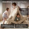 Bellabino 'Nile' Spielsofa mit Kissen und Armlehnen, 8-tlg, Cord, beige, faltbare Kindercouch, abnehmbarer & waschbarer Bezug, Kindersofa aus Schaumstoff Bild 3