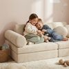 Bellabino 'Nile' Spielsofa mit Kissen und Armlehnen, 8-tlg, Cord, beige, faltbare Kindercouch, abnehmbarer & waschbarer Bezug, Kindersofa aus Schaumstoff Bild 2