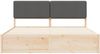 vidaXL Bettgestell mit gepolstertem Kopfteil Dunkelgrau 180 x 200 cm 3398145 Bild 5