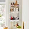 SoBuy KCR12-W Wandregal, MDF, Lackiert, Weiß, 38 x 75 x 17 cm Bild 5