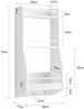 SoBuy KCR12-W Wandregal, MDF, Lackiert, Weiß, 38 x 75 x 17 cm Bild 3
