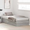 vidaXL Aufbewahrungsbettgestell Graues Sonoma 100 x 200 cm 3335354 Bild 4