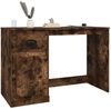 vidaXL Schreibtisch mit Schublade Räuchereiche 115x50x75cm 816477 Bild 4