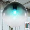 RGB LED Hängelampe, Glas, rauchfarben, 30 cm, VARUS Bild 3