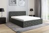 Polsterbett VALI-OM 90x200 ohne Matratze, Bettkasten und Lattenrost. Farbe: Graphit 15 Bild 2