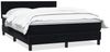vidaXL Boxspringbett mit Matratze Schwarz 160x210 cm Samt 3316217 Bild 2