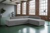 KAWOLA Schlafsofa SADIRA Ecksofa Cord grau Recamiere rechts 89 x 209 x 288 cm Bild 2