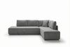 KAWOLA Schlafsofa SADIRA Ecksofa Cord grau Recamiere rechts 89 x 209 x 288 cm Bild 3