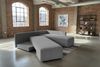 KAWOLA Schlafsofa SADIRA Ecksofa Cord grau Recamiere rechts 89 x 209 x 288 cm Bild 4