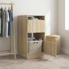 vidaXL Wäscheschrank mit Tür Sonoma 50 x 68 x 102 cm Holzwerkstoff 3422802 Bild 4