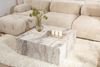 Dmora Wohnzimmertisch Jesinia, Niedriger Wohnzimmertisch, Kaffeeregal, Couchtisch für Sofa, 90x90 h35 cm, Marmor Bild 4