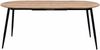Esstisch Rodrigo ausziehbar 120-150-180 x 80 cm 4-10 Personen Ovaler Küchentisch mit Metallgestell für Küche, Esszimmer Holz Optik Eichefarben Bild 4