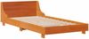 vidaXL Massivholzbett ohne Matratze Wachsbraun 100x200 Kiefernholz 850736 Bild 3