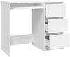 vidaXL Schreibtisch Weiß 90x45x76 cm Holzwerkstoff 801373 Bild 4