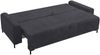 AX LIVING 3 sitziges Sofa Carrari Sofa Schlaffunktion Dunkelgrau 238cm Bild 4