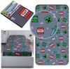 Sarcia. eu Spannbettlaken Minecraft Kinderbettlaken Grau 90x200+25cm mit Gummizug, Baumwolle Bild 4