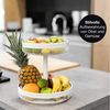 Moritz & Moritz Etagere Moritz & Moritz Moments Obstkorb Etagere rund weiß, Metall, (2-stöckig, 2-tlg), Obstkorb Etagere Weiß Bild 3