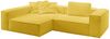 KAWOLA Sofa CARMO Ecksofa Stoff gelb Recamiere links 68 x 191 x 306 cm Bild 3