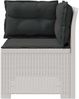 vidaXL 1-Sitzer Garten-Sofa mit Kissen Rattan-Look PP Weiß 8011841 Bild 3