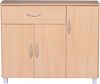 Kommode Sideboard - AMIRA - Buche 90 x 75 cm mit 3 Türen + 1 Schublade Bild 2