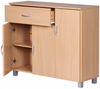 Kommode Sideboard - AMIRA - Buche 90 x 75 cm mit 3 Türen + 1 Schublade Bild 4
