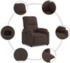 vidaXL Relaxsessel Braun Mikrofasergewebe 373448 Bild 5