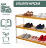 Relaxdays Schuhregal aus Bambus Bild 5