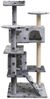 vidaXL Katzen-Kratzbaum 125 cm Pfoten-Aufdruck Grau 170476 Bild 2