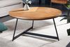 Eleganter Couchtisch INGIRO 80cm Eiche natur Metallgestell schwarz Bild 2