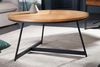 Eleganter Couchtisch INGIRO 80cm Eiche natur Metallgestell schwarz Bild 3