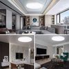 MUPOO Deckenleuchte LED Deckenleuchte Dimmbar mit Fernbedienung,Deckenlampen Wohnzimmer, Modern,28W/38W,mit App-Steuerung Bild 2