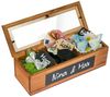 SURPRISA Geschenkbox Schotter-Schatulle Geldgeschenk, aus Pinienholz, 3 Fächer, Geschenk zur Hochzeit, Geburtstag usw. Bild 5
